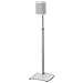 Sanus Adjustable Height Wireless Speaker Stands Designed for SONOS ONE, ONE SL, Play:1, and Play:3 - Tool-Free Height Adjust Up to 16" with Built in Cable Management - Single White