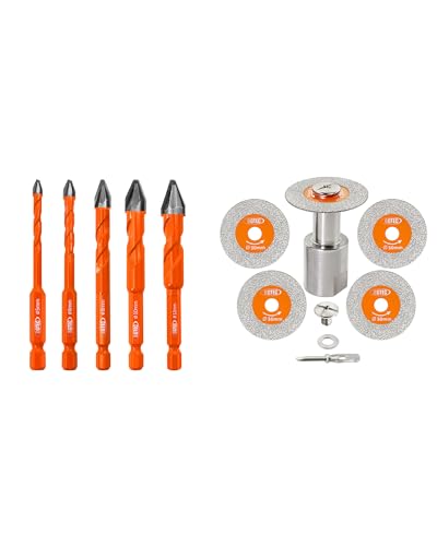 Mèches excentriques et disque diamant BGTEC pour réussir la rénovation de votre salle de bain
