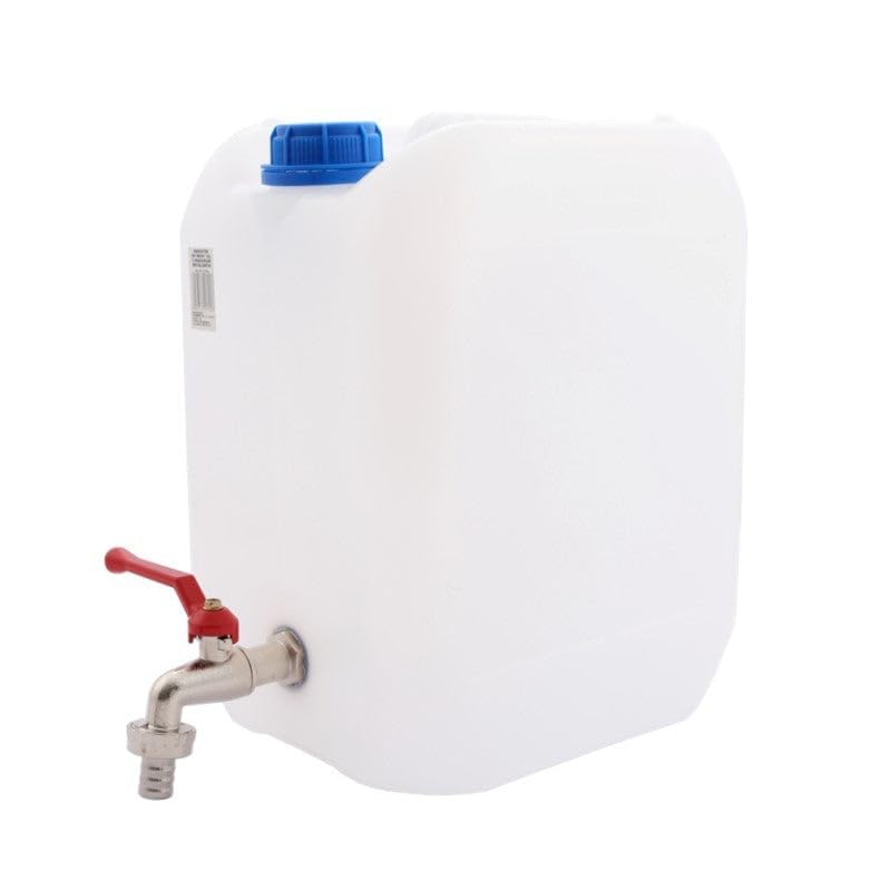 Bidón de agua de plástico 10L con grifo de metal