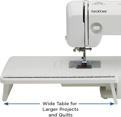 Image of Brother XR3774 37-Stitch Sewing and Quilting Machine with Wide Table, Hardcase for Carrying and Storage and 5-Piece Sewing Machine Needles