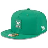 New Era Gorra ajustada Kelly Green Philadelphia Eagles 2025 Sideline Throwback 59FIFTY para hombre