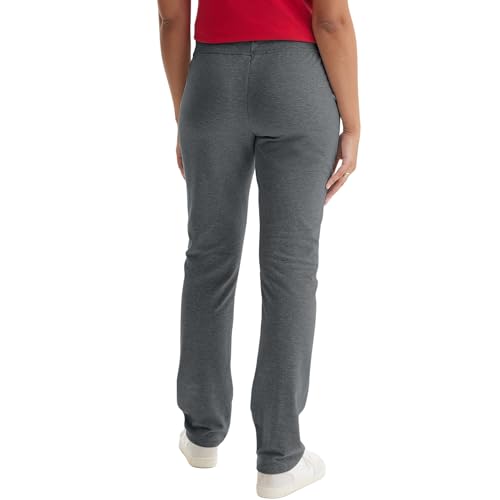 Image of Hanes Women's French Terry Pants, Pocket Lounge Pants for Women, Lighter-Than-Fleece Loungewear, 31 inch