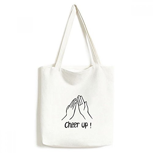 Bolsa de mão preta personalizada com gestos, bolsa de compras, bolsa casual