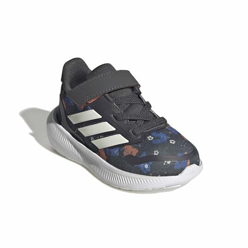 Image of adidas Baby Marvel Run Falcon 5 Elastic Lace & Strap Shoe