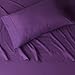 Amazon Basics Lightweight Super Soft Easy Care Microfiber 4 Piece Bed Sheets Set with 14-Inch Deep Pockets, Full, Plum, Solid