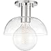Mitzi H107601-PN Kyla-One Light Semi-Flush Mount in Style-9 Inches Wide by 9.5 Inches High,