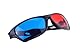 Rot und Blau/Blaugruen Anaglyph Einfacher Stil 3D-Brille fuer 3D Film Spiel (Extra Upgrade-Stil)