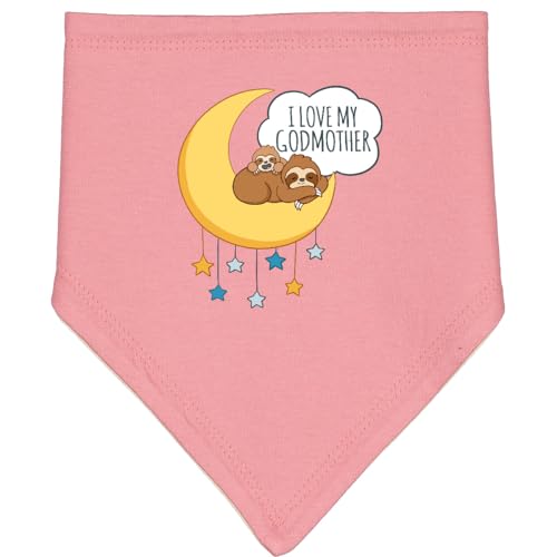 inktastic I Love My Godmother Baby Bandana Bib