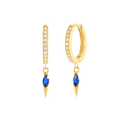 Argent sterling S925 et zircone cubique, l'excellence de boucles d'oreilles or