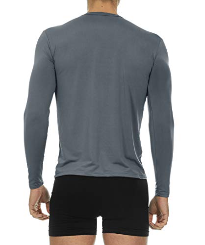 Thermajohn Thermal Shirts for Men Size 2XL 2 Pack Charcoal & Black4