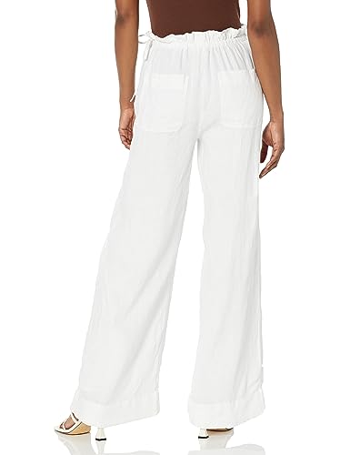 Club Monaco Women's Linen Side Tie Pant2