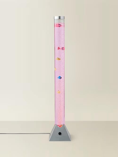 MiniSun | 120cm Colour Changing LED Novelty Bubble Tower Fish Lamp | Mood Lights, Home Décor & Improvement Essential