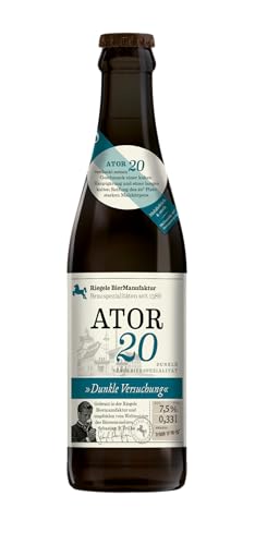 Riegele Geschenkbox Ator 20 - Dunkle Versuchung - Malziges Starkbier, Craft Beer aus Bayern (8 x 0,33l)