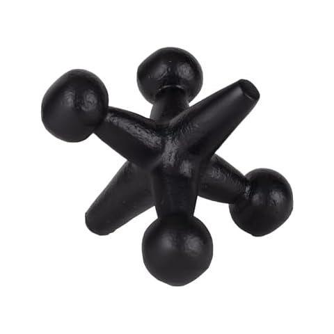 100 North Jack Game Piece Black 4.5 Inches Metal Tabletop Collectible Figurine Cover