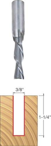 Freud 76-106 Broca de espiral de 38 pulgadas (diámetro) con vástago de 12 pulgadas, altura de carburo de 1-14 pulgadas