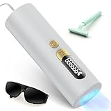 IPL Laser Haarentfernungsgerät Dauerhafte schmerzloser zylindrische Haarentferner mit 2 Modi und 5 Stufen für Männer und Frauen, Körper, Gesicht, Bikini,Heimgebrauch Weiß (Weiß)
