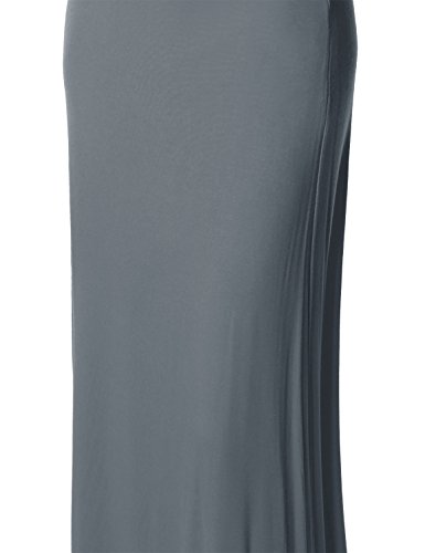 Women's Stylish Fold Over Flare Long Maxi Skirt4