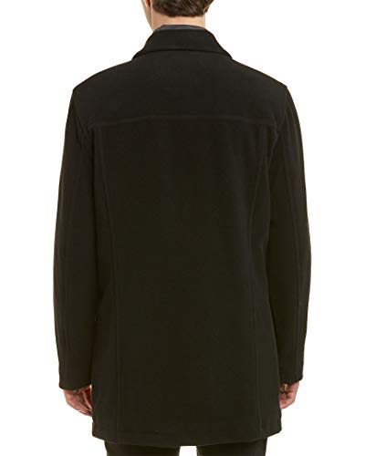 Image of Cole Haan Men's Button-Up Wool Plush Car Coat