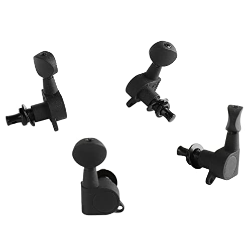 4 St U Peg with Screws Full Closed U Knob Tuning L and Right Matte Black Tuning Pegs4 St PegU Machine TunerU Compatibility GEAR