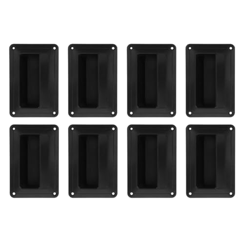 Levemolo 8pcs Durable Speaker Handle Replacement for Amplifiers Easy Installation Plastic Side Handle for and Speaker Cabinets Smooth Surface Design for Safe Carrying and Secure Mounting