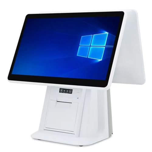 GTANND Caja registradora con Doble Pantalla táctil, Caja registradora Inteligente «Todo en uno» de 15,6 Pulgadas, Monitor para Caja registradora, 4 GB de RAM y 64 GB de SSD