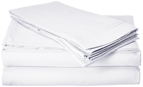 Bed Sheet Set (Queen - White), Duck & Goose CO.100% Double Brushed Softest 4pcs 1800 Microfiber Hypoallergenic Bedding Set, Wrinkle, Fade, Stain Resistant