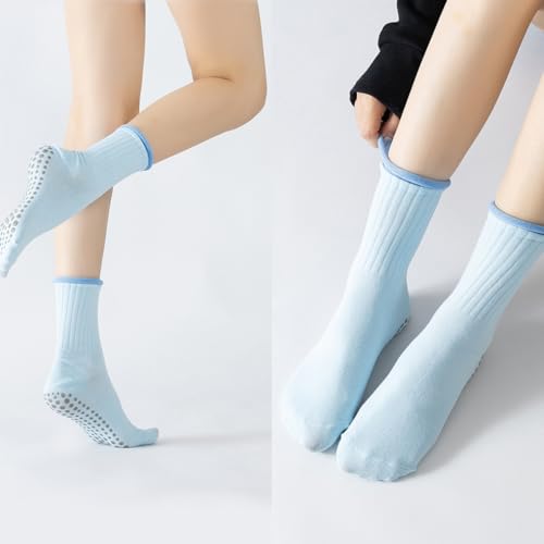 Women's Yoga Socks with Grip Pilates Slouch Socks for Workout Slipper2