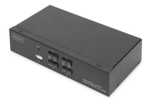 DIGITUS DS-12880 - KVM/Audio/USB Switch - 4 Ports