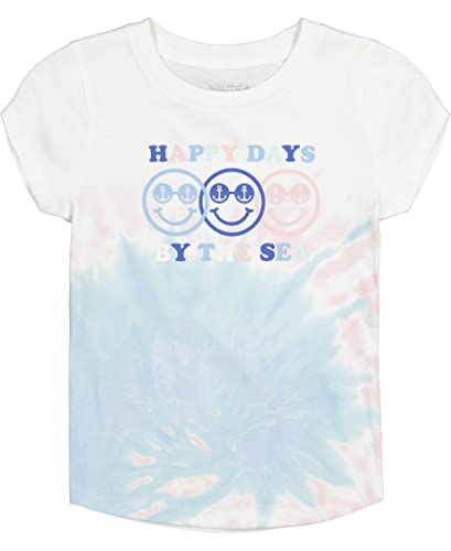 T-shirt graphique fille Nautica coton blanc tie-dye taille 16 ans manches courtes