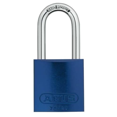 Image of Lockout Padlock, Keyed Alike, Aluminum, Blue, 1 1 /2 in Shackle Height, 1 1 /2 in Body Width - 1 Each