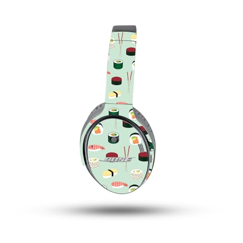 Image of MightySkins Skin Compatible with Bose QuietComfort 35 II Headphones - Sushi | Protective, Durable, and Unique Vinyl Decal wrap Cover | Easy to Apply, Remove, and Change Styles
