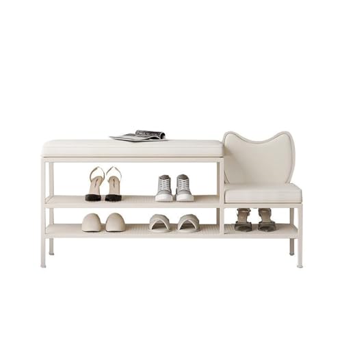 ZTHYSHOZ Banco Zapatero Banco de Zapatos, Banco de Zapatos con Almacenamiento, Banco de Entrada, cojín de Cuero for Entrada, Pasillo, Dormitorio Taburete para Cambiar Zapatos(80 * 30 * 45cm)