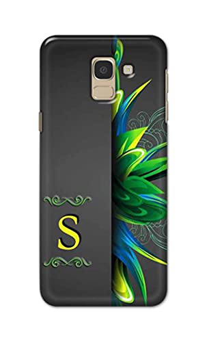 Image of Name II Initial II Letter Alphabet S Hard Back Case Cover for Samsung Galaxy J6 (2018) (5.6 inch) / Samsung On 6 (2018), J600F / DS Back Cover -(J5) VNS2222