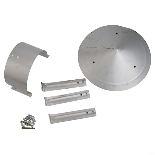 Tapa de chimenea de acero inoxidable 304 con diseño de hongo protector 100mm 5