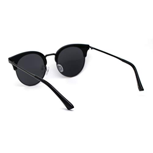 SA106 Womens Polarized Lens Hipster Round Half Rim Sunglasses4