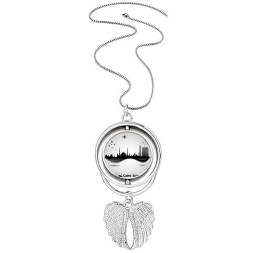 Collier avion ailes d'ange rotatives égyptiennes idée cadeau voyage