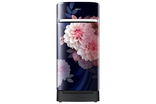 Image of Samsung 189 L, 5 Star, Digital Inverter, Direct-Cool Single Door Refrigerator (RR21H2H25BB /HL, Begonia Blue, Base Stand Drawer, Single Touch Defrost, 2026 Model)