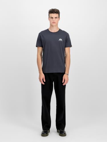 Alpha Industries Basic T Small Logo T-Shirt für Herren Navy – Ansicht 3