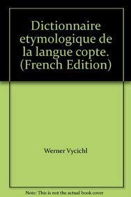 Dictionnaire étymologique de la langue copte