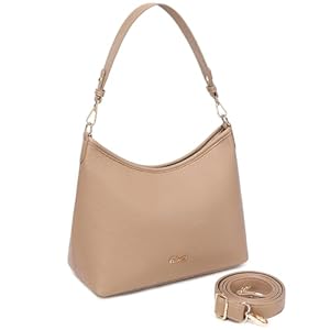 Handtasche Damen Umhängetasche – Crossbody Bag Elegant Hobo Bag Shoulder Bag for Women PU Leder Schultertasche Damen mit Abnehmbarem Schultergurt für Schule Büro Arbeit Reisen Ausflug Einkauf