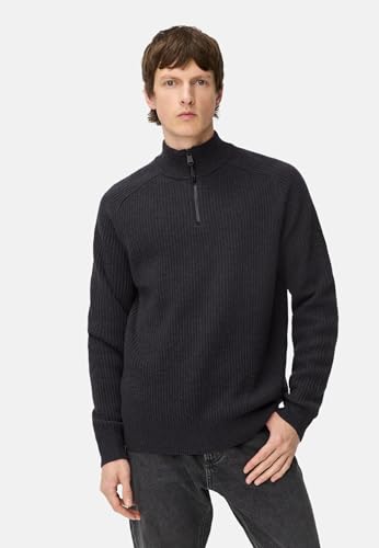 camel active Herren Strick-Troyer aus Reiner Lammwolle Navyblau, Menswear-XXL – Ansicht 2