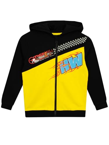 Hot Wheels Boys Hoodie | Race Car Boys Zip Up Hoodie | 100% Cotton Kids Hoodie | Multicoloured | 7