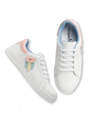 Longwalk Comfotable Women's Sneakers - Round White Sneakers Shoes