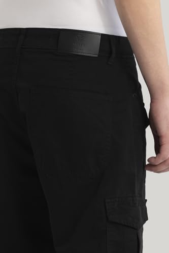 Image of SNITCH Nils Loose Fit Black Cargo Pants