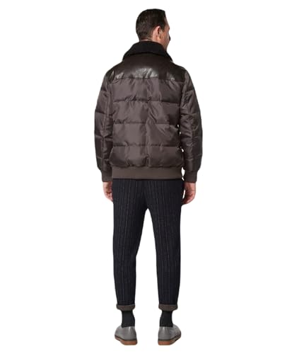 Image of Andrew Marc Men's Andrew Marc Men's Faux Leather Sherling Jacket