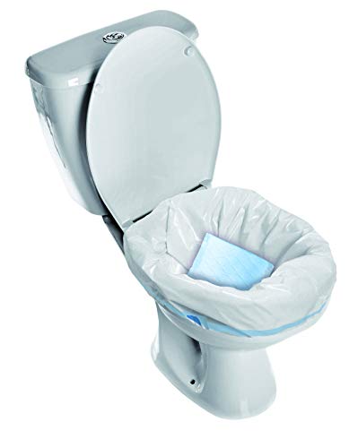 Cleanis 1 worek toaletowy do przenośnej toalety kempingowej, toalety chemicznej, do użytku na zewnątrz, namiotu, łodzi, kajaków, przyczep kempingowych, samochodów kempingowych