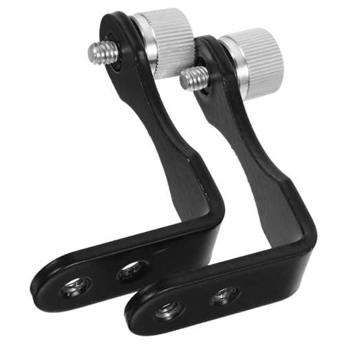 DOITOOL Telescope Photography Adapter Metal L-Shape Binocular Adapter Secure Fit Black Silver 2pcs Package