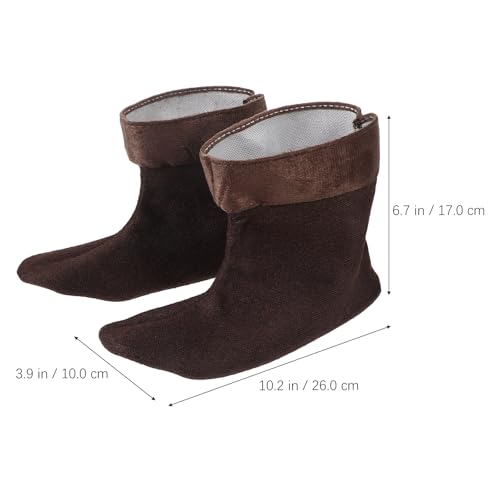 1 Pair Boot Warm Liner Fleece Rain Boots Socks Hunter Boot Socks Boot Cuffs Socks Plush Warm Boot Socks Winter Shoes Detachable Warm Lining for Women Men 10.22 x 6.68 inch2