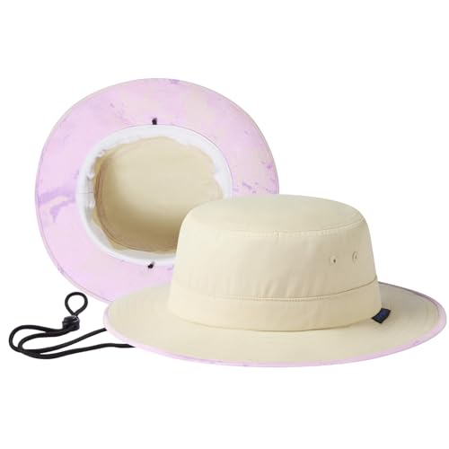 Image of UPF 50+ Foldable Sun Hat Patterned Under Brim Bucket Hats for Summer Hiking Fishing Beach Safari Men Women