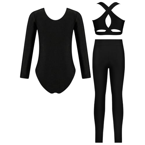 Corps ballet pour danse classique avec legging et chemisette ensemble de gym - 2